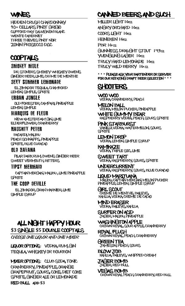 Restaurant Bar The Coop Blacksburg